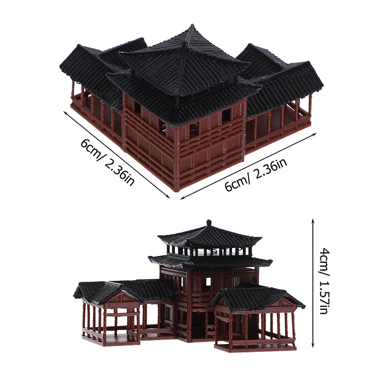 Bonsai Garden Chinese Garden - Миниатюрная модель древнего японского павильона, украшения