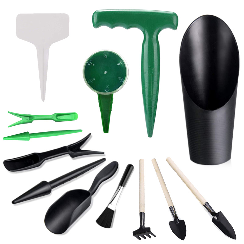 Bonsai Garden Tools - Мини-набор садовых инструментов, этикеточная доска, пластиковые