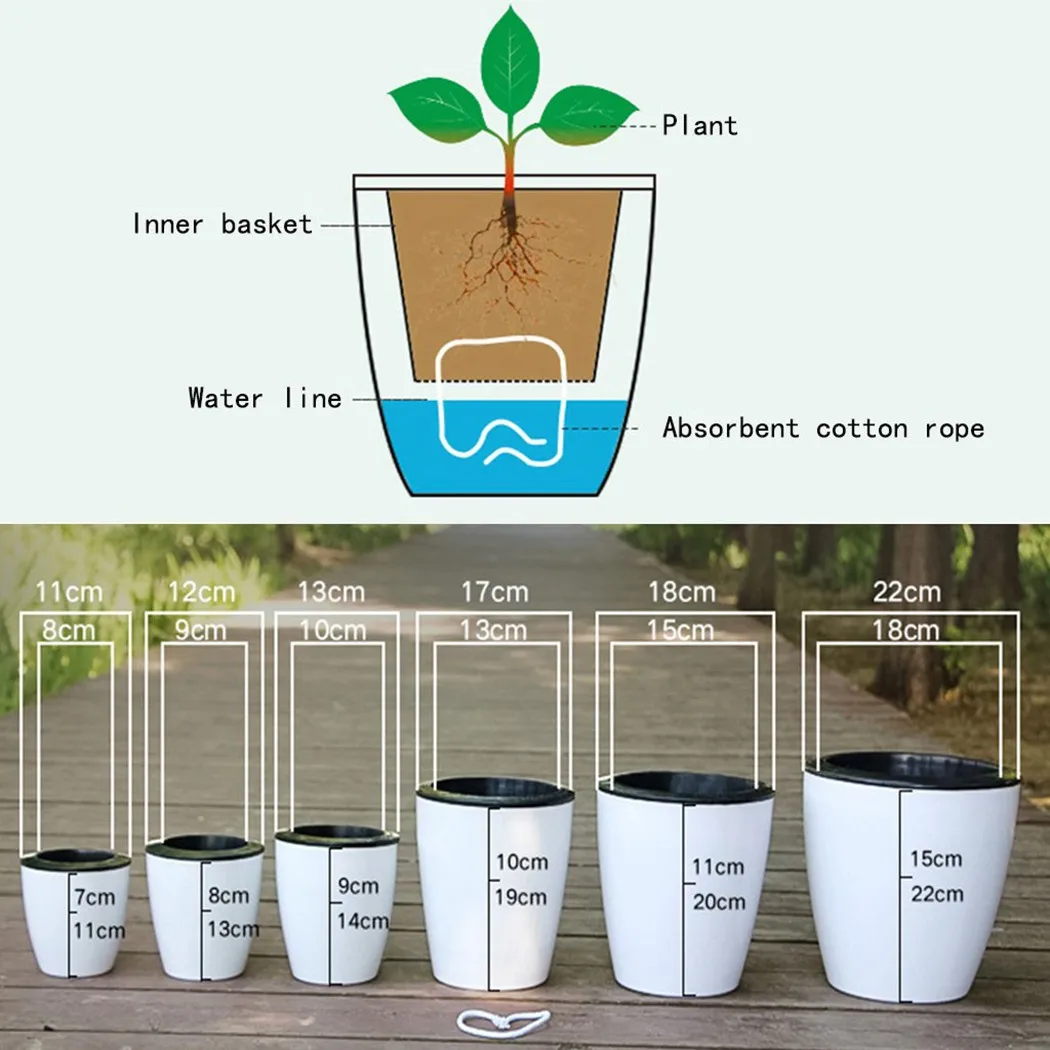 Ленивый цветочный горшок, само – обзор и цена Bonsai Garden Nursery