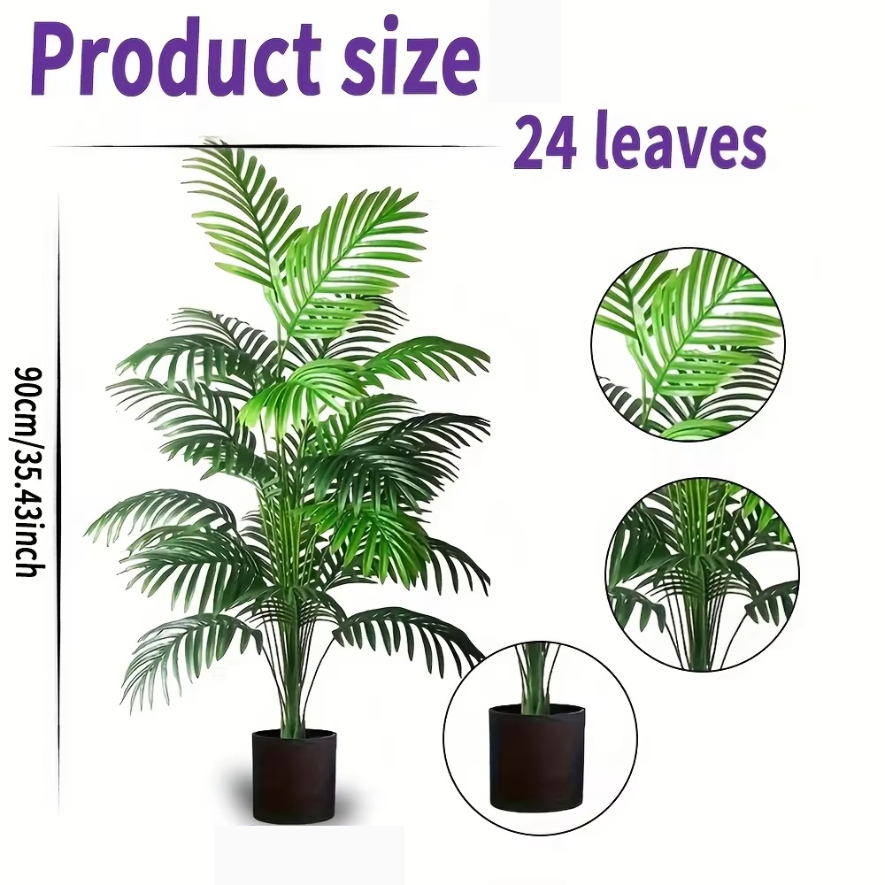 24-листья пальмы Areca, искусс – обзор и цена Bonsai Garden Kit